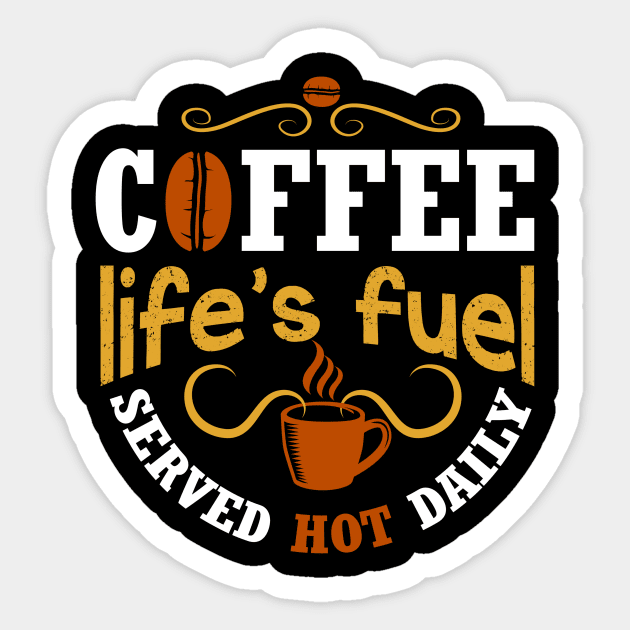 Motivation Coffee Life Sticker by Alvd Design